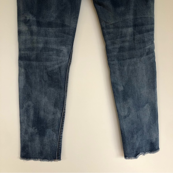 American Eagle Tomgirl Jeans Womens Sz 4 Stretch Destroyed Distressed Boyfriend - Picture 6 of 8